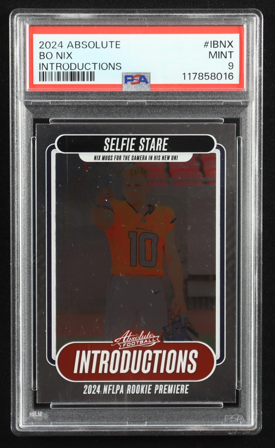 Bo Nix 2024 Absolute Introductions #9 RC (PSA 9) at PristineAuction.com Bo Nix 2024 Absolute Introductions #9 RC (PSA 9) at PristineAuction.com