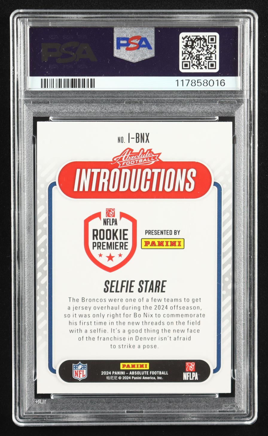 Bo Nix 2024 Absolute Introductions #9 RC (PSA 9) at PristineAuction.com Bo Nix 2024 Absolute Introductions #9 RC (PSA 9) at PristineAuction.com