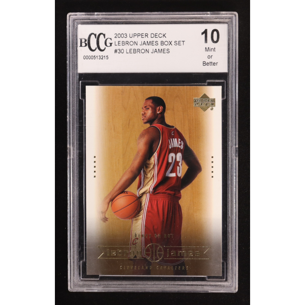 LeBron James 2003-04 Upper Deck Lebron James Box Set #30 RC (BCCG 10) at PristineAuction.com