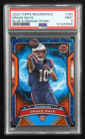 Drake Maye 2024 Topps Resurgence Blue and Orange Spark #164 RC (PSA 9) at PristineAuction.com