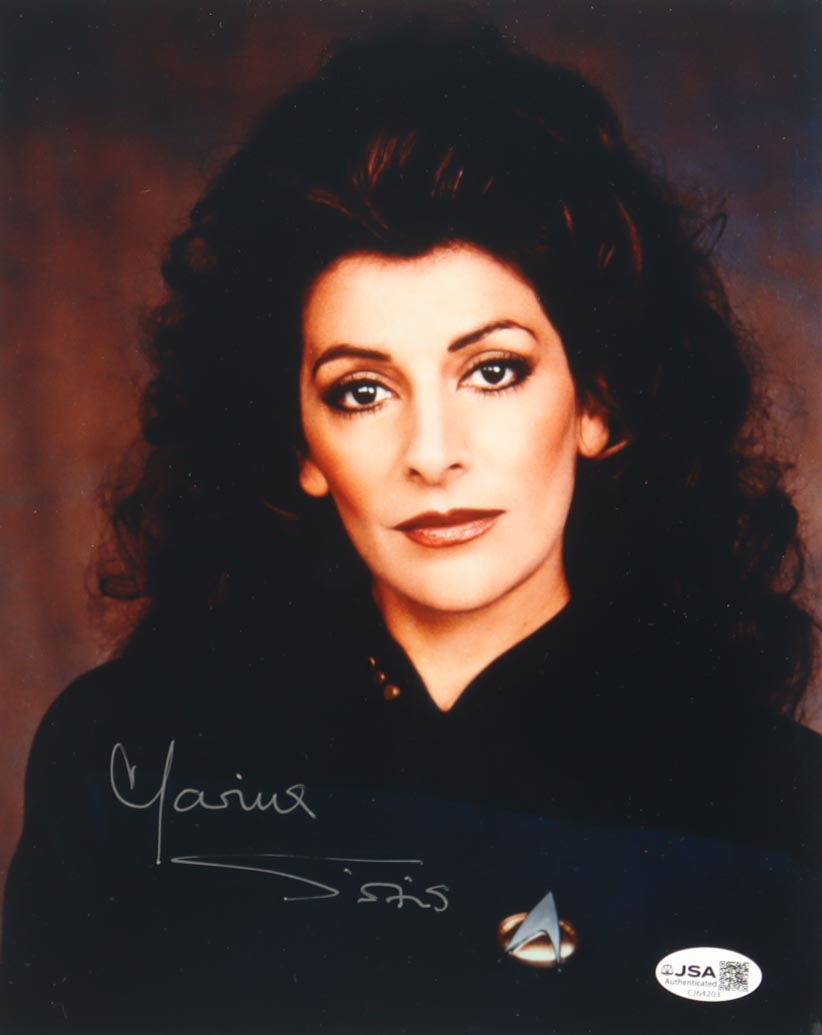 Marina Sirtis Signed "Star Trek: The Next Generation" 8x10 Photo (JSA) at PristineAuction.com Marina Sirtis Signed "Star Trek: The Next Generation" 8x10 Photo (JSA) at PristineAuction.com