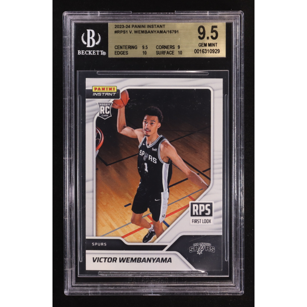 Victor Wembanyama 2023-24 Panini Instant RPS First Look #RPS-1 RC #1/16791 (BGS 9.5) at PristineAuction.com