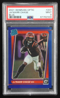 Ja'Marr Chase 2021 Donruss Optic Blue #207 #075/179 RC (PSA 9) at PristineAuction.com