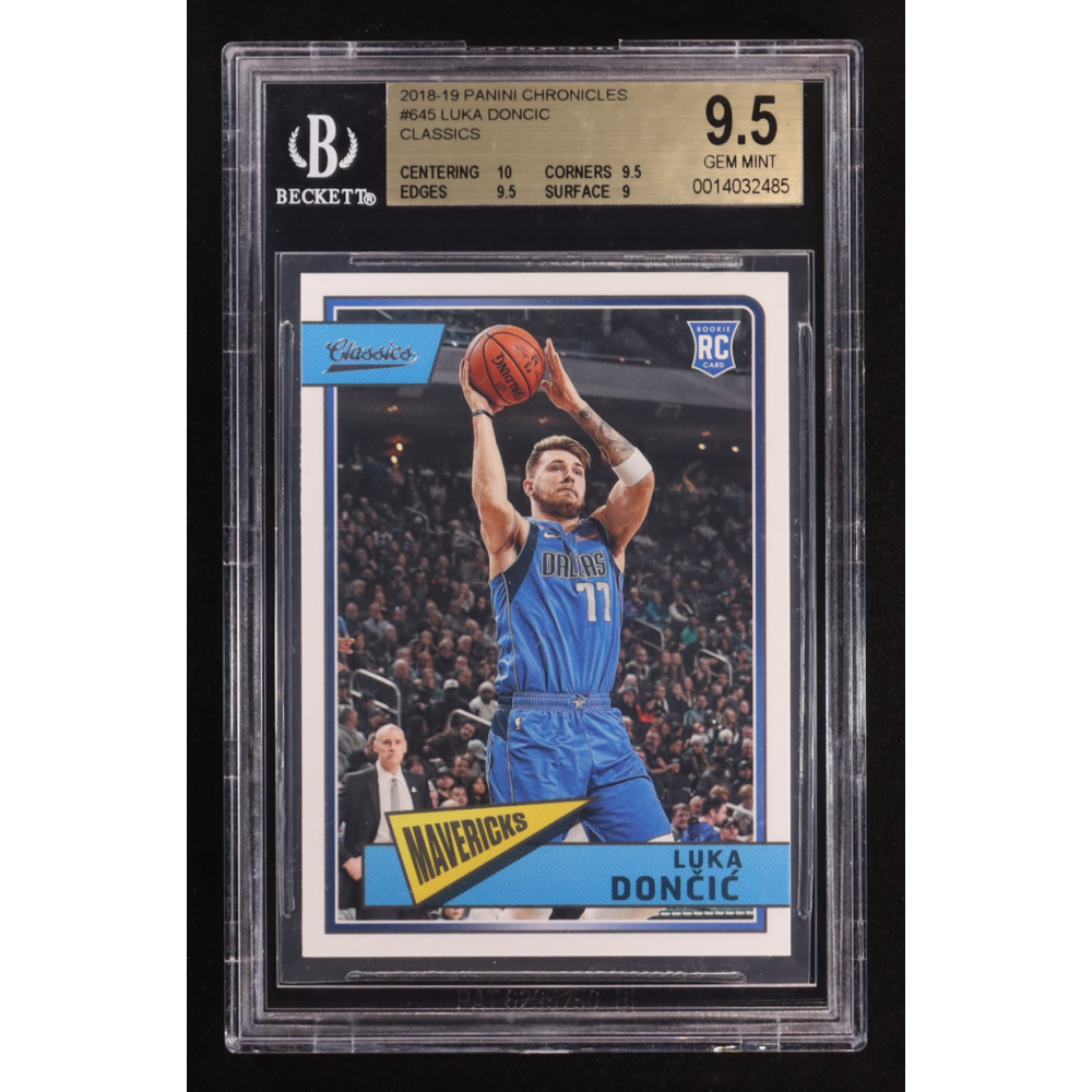 Luka Doncic 2018-19 Panini Chronicles Classics #645 RC (BGS 9.5) at PristineAuction.com
