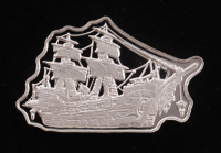 5 Gram .999 Fine Silver Battle Ship Bullion Art Bar at PristineAuction.com
