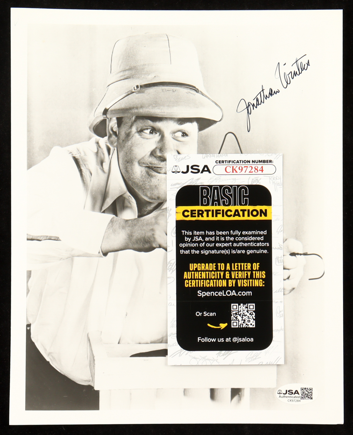 Jonathan Winters Signed 8x10 Photo (JSA) at PristineAuction.com Jonathan Winters Signed 8x10 Photo (JSA) at PristineAuction.com