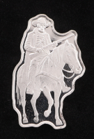 5 Gram .999 Fine Silver Ghost Cowboy Bullion Art Bar at PristineAuction.com