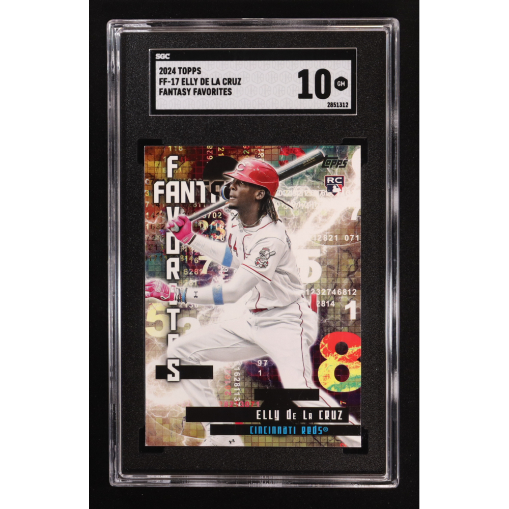 Elly De La Cruz 2024 Topps Fantasy Favorites #FF-17 RC (SGC 10) at PristineAuction.com