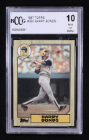 Barry Bonds 1987 Topps #320 RC (BCCG 10) at PristineAuction.com