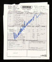 Mark Harmon Signed "Chicago Hope" Call Sheet (JSA) at PristineAuction.com