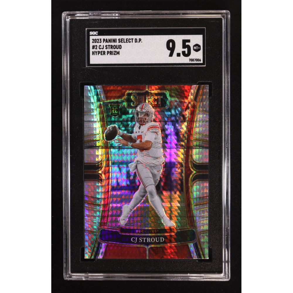 CJ Stroud 2023 Panini Select Draft Picks Hyper Prizm #2 RC (SGC 9.5) at PristineAuction.com