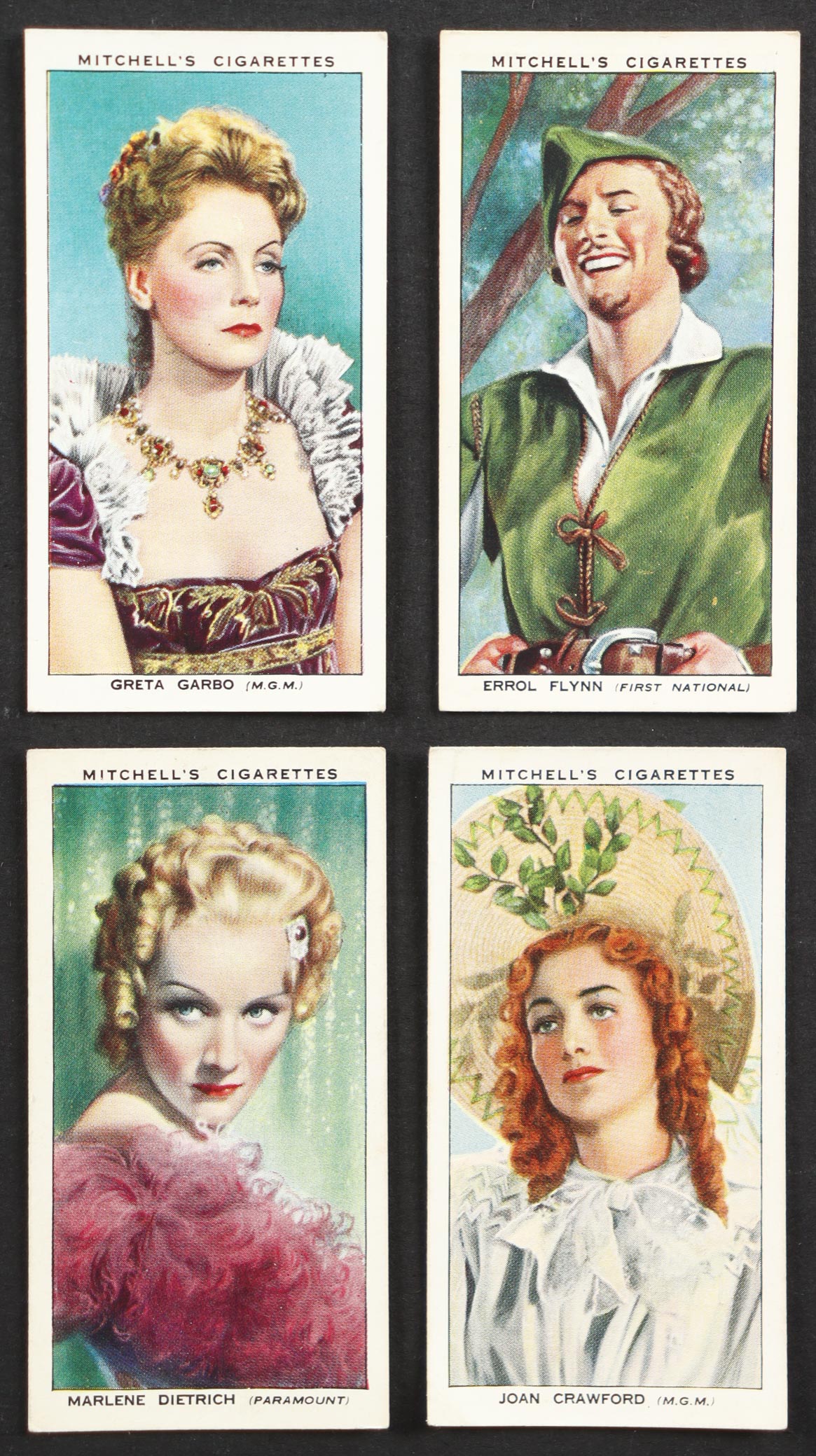 1939 Mitchell & Son "Stars of Screen & History" Cigarettes Cards Complete Card Set Of (25) Cards at PristineAuction.com 1939 Mitchell & Son "Stars of Screen & History" Cigarettes Cards Complete Card Set Of (25) Cards at PristineAuction.com