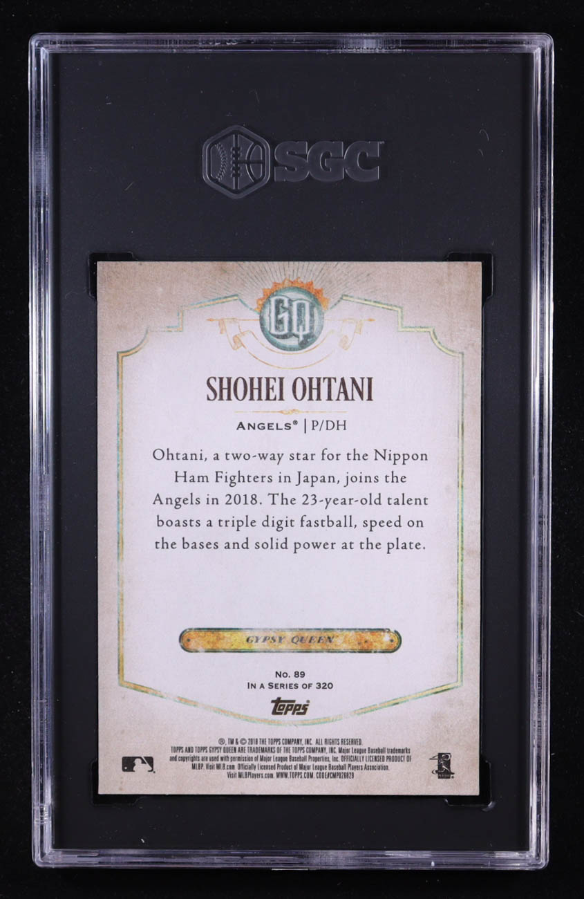 Shohei Ohtani 2018 Topps Gypsy Queen #89 RC (SGC 10) at PristineAuction.com Shohei Ohtani 2018 Topps Gypsy Queen #89 RC (SGC 10) at PristineAuction.com