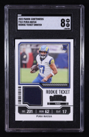 Puka Nacua 2023 Panini Contenders Rookie Ticket Swatches #13 RC (SGC 8) at PristineAuction.com