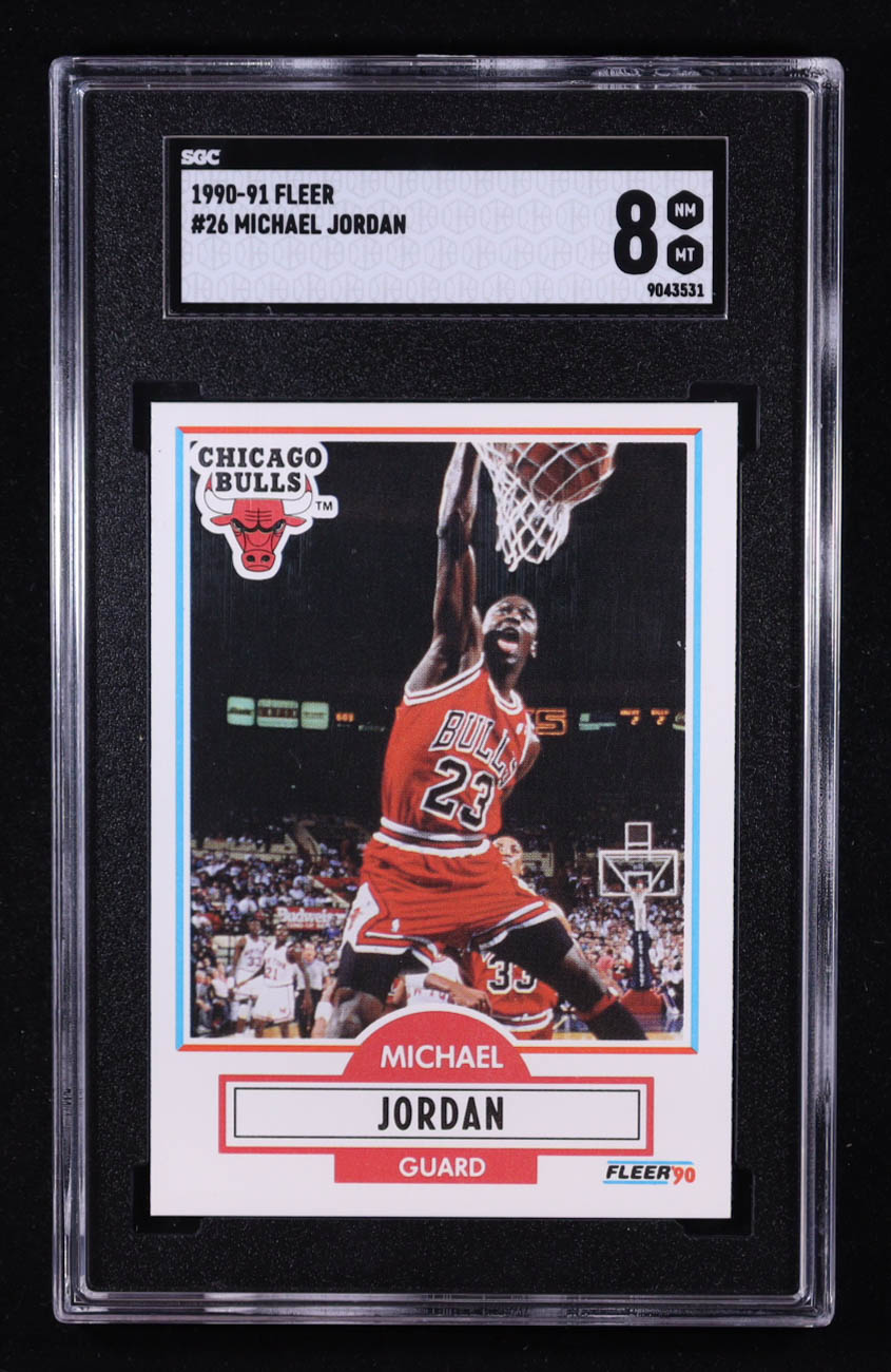 Michael Jordan 1990-91 Fleer #26 (SGC 8) at PristineAuction.com Michael Jordan 1990-91 Fleer #26 (SGC 8) at PristineAuction.com