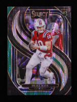 Drake Maye 2024 Select Prizm Black and Green Shock #113 RC at PristineAuction.com