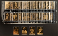 Complete Set of (50) Danbury Mint Cooperstown Collection 22kt Gold Baseball Cards With Presentation Binder at PristineAuction.com