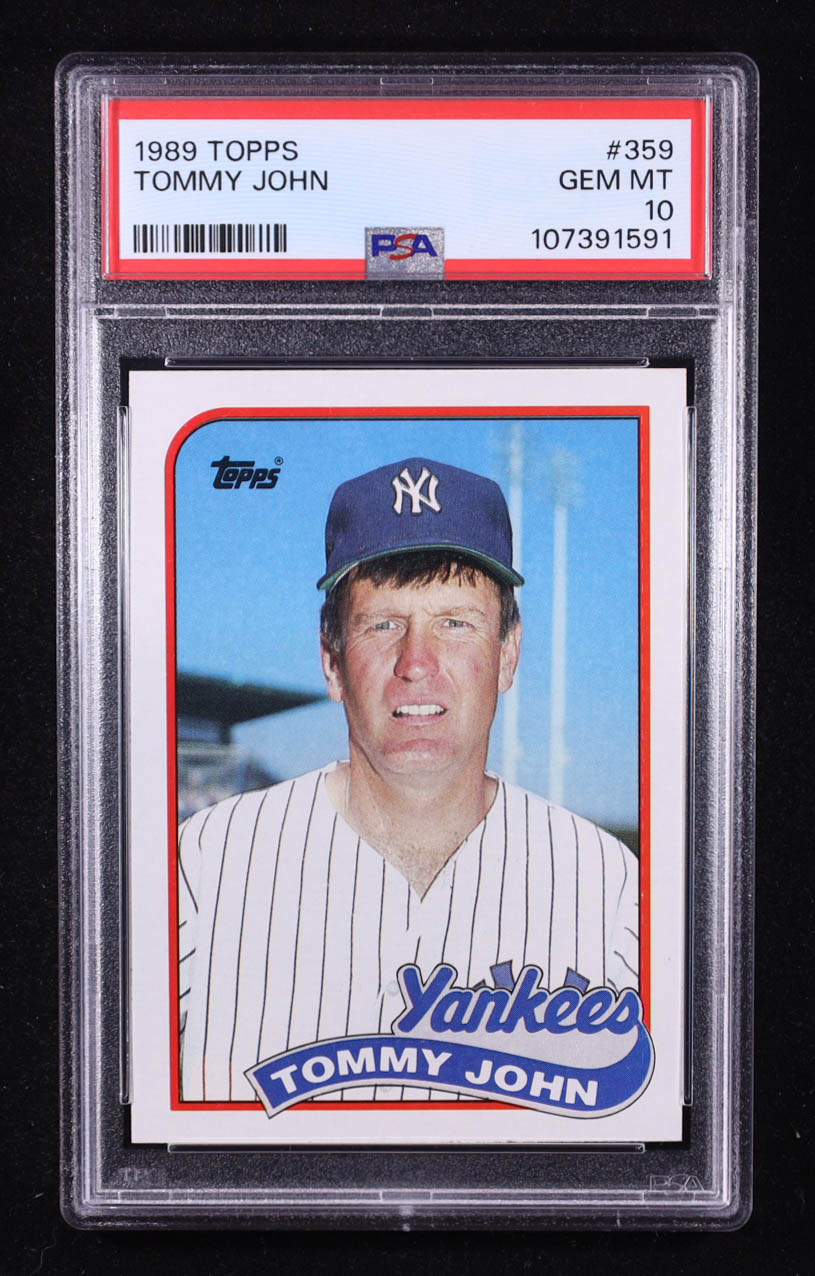 Tommy John 1989 Topps #359 (PSA 10) at PristineAuction.com Tommy John 1989 Topps #359 (PSA 10) at PristineAuction.com