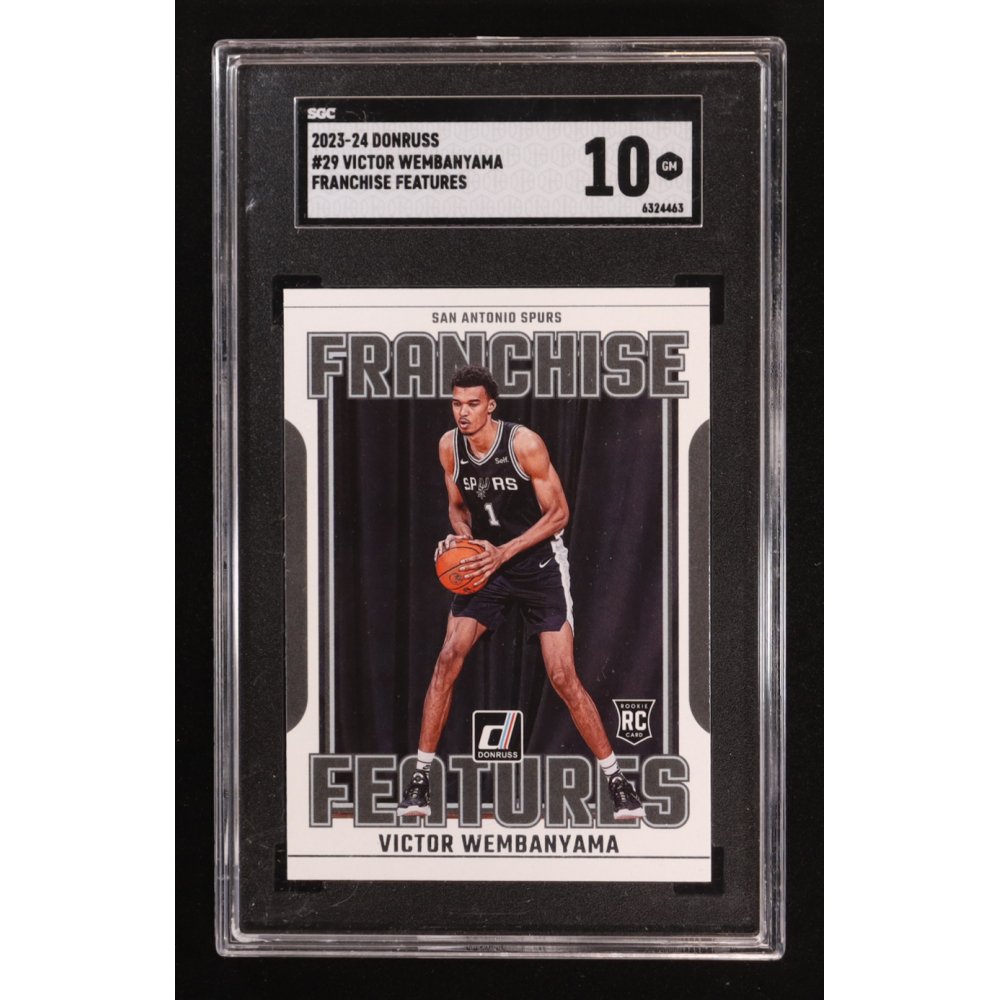 Victor Wembanyama 2023-24 Panini Donruss Franchise Features #29 RC (SGC 10) at PristineAuction.com