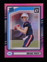 Drake Maye 2024 Donruss Optic Rated Rookies Preview Pink #379 RC at PristineAuction.com