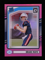 Drake Maye 2024 Donruss Optic Rated Rookies Preview Pink #379 RC at PristineAuction.com
