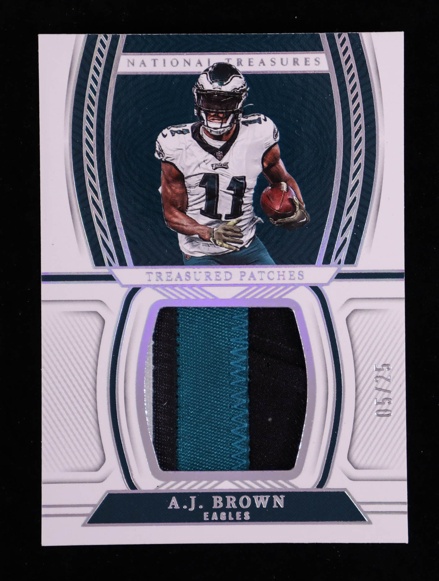 A.J. Brown 2022 Panini National Treasures Treasured Patches Holo Silver #37 #05/25 at PristineAuction.com A.J. Brown 2022 Panini National Treasures Treasured Patches Holo Silver #37 #05/25 at PristineAuction.com