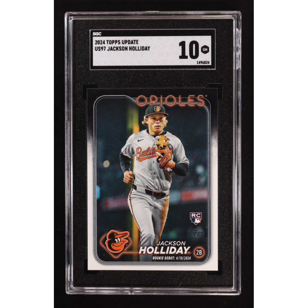 Jackson Holliday 2024 Topps Update #US97 RC (SGC 10) at PristineAuction.com