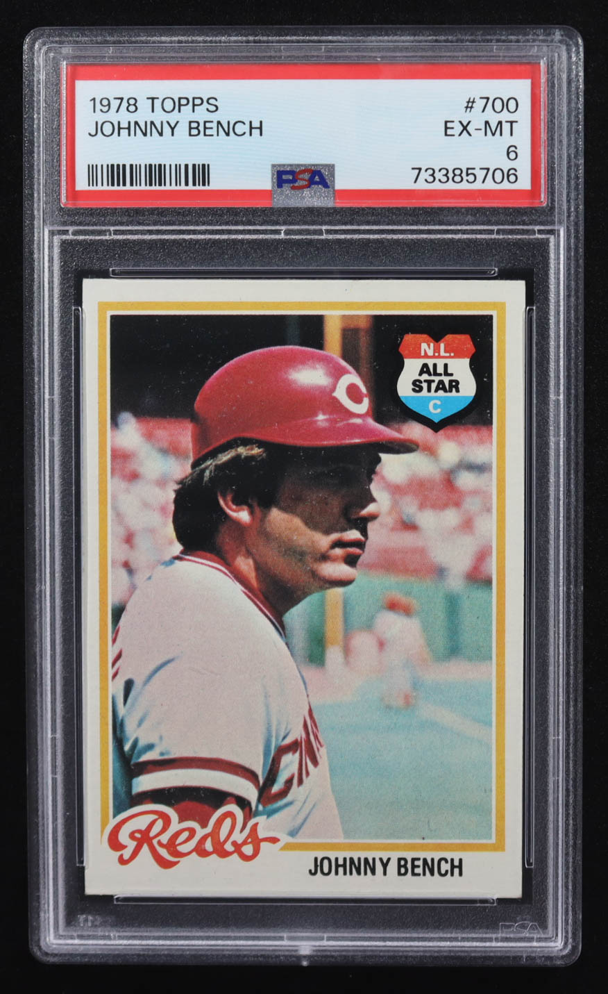 Johnny Bench 1978 Topps #700 (PSA 6) at PristineAuction.com Johnny Bench 1978 Topps #700 (PSA 6) at PristineAuction.com