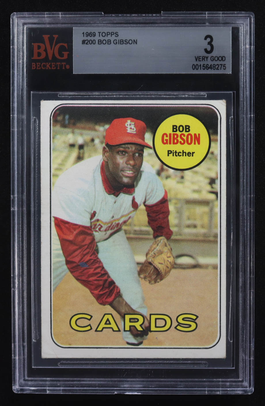 Bob Gipson 1969 Topps #200 (BVG 3) at PristineAuction.com Bob Gipson 1969 Topps #200 (BVG 3) at PristineAuction.com