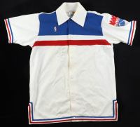 Wayman Tisdale Signed Kings Sand-Knit Warm-Up Shirt Inscribed "Best Wishes" (JSA) at PristineAuction.com