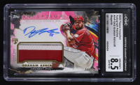 Graham Ashcraft 2023 Topps Inception Autographs Patches Magenta #IAP-GAS RC #54/75 (CGC 8.5 | Autograph Graded CGC 10) at PristineAuction.com
