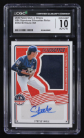 Steele Hall 2025 Panini Stars & Stripes USA Signatures Silhouettes Relics #USA-SH RC #093/199 (CGC 10 | Autograph Graded CGC 10) at PristineAuction.com