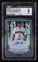 Colt Emerson 2024 Bowman's Sterling Prospect Autographs #PA-CE RC (CGC 9 | Autograph Graded CGC 10) at PristineAuction.com