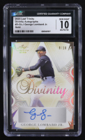 George Lombard Jr. 2023 Leaf Trinity Divinity Autographs Gold #D-GLJ RC #9/10 (CGC 10 | Autograph Graded CGC 10) at PristineAuction.com