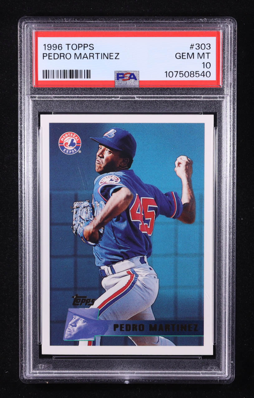 Pedro Martinez 1996 Topps #303 (PSA 10) at PristineAuction.com Pedro Martinez 1996 Topps #303 (PSA 10) at PristineAuction.com