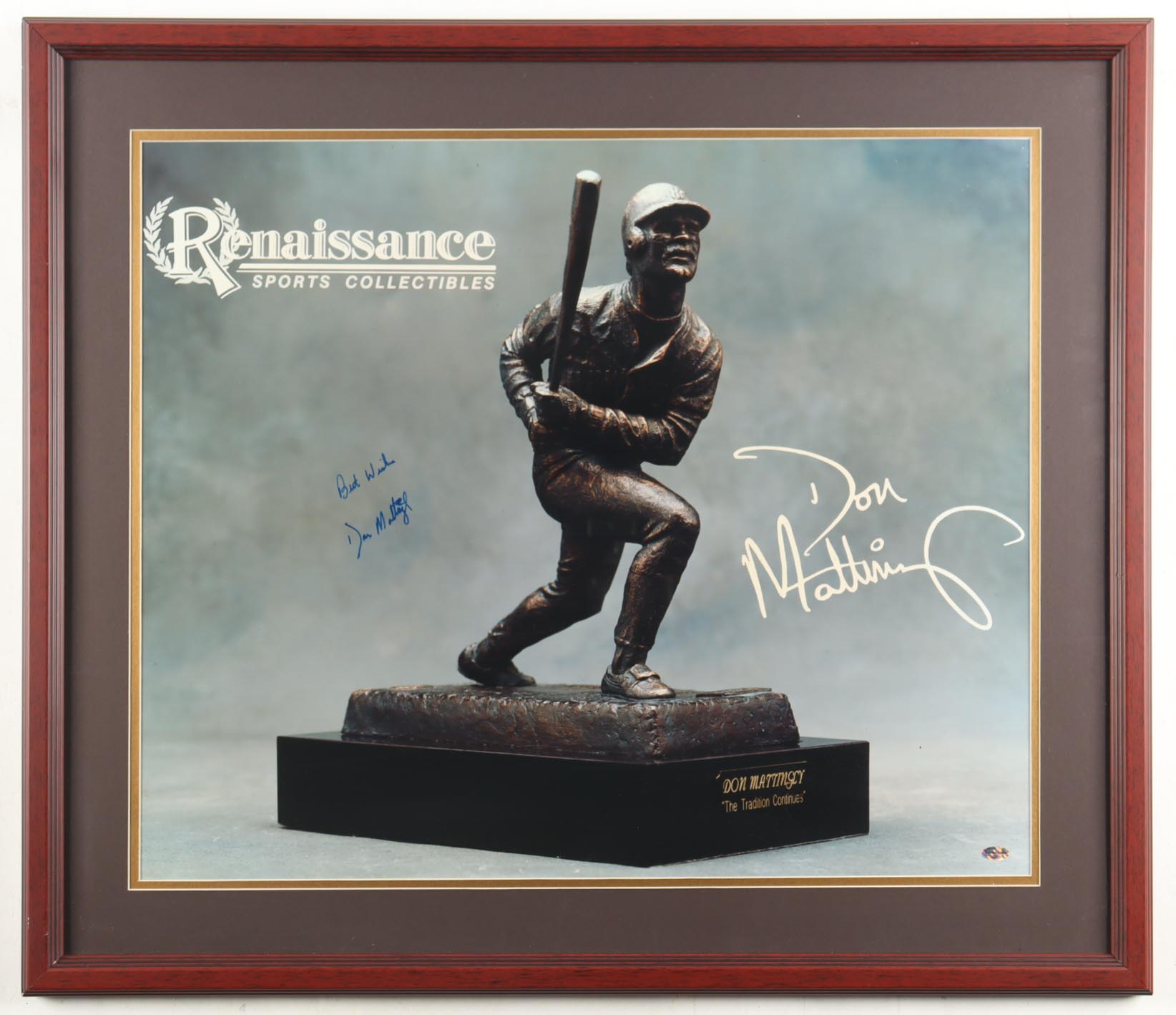 Don Mattingly Signed Yankees Custom Framed Photo Inscribed "Best Wishes" (Schulte) at PristineAuction.com Don Mattingly Signed Yankees Custom Framed Photo Inscribed "Best Wishes" (Schulte) at PristineAuction.com