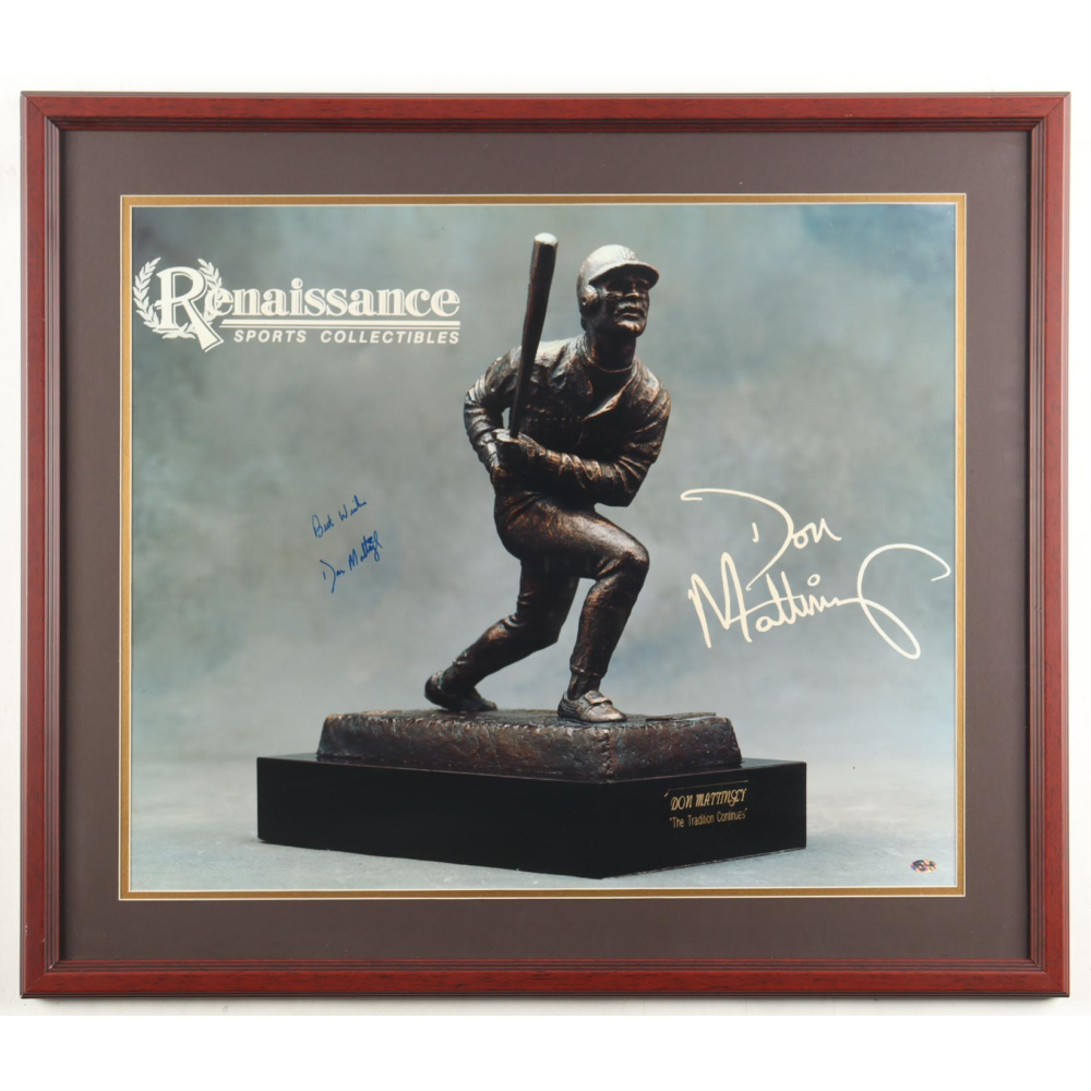 Don Mattingly Signed Yankees Custom Framed Photo Inscribed "Best Wishes" (Schulte) at PristineAuction.com