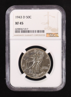 1943-D Walking Liberty Silver 50C Half Dollar (NGC XF45) - 6208367-017 at PristineAuction.com