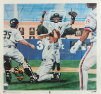 Joe Girardi & David Cone Signed LE Yankees 19.5x20.5 Lithograph Inscribed "7-8-99" (JSA) at PristineAuction.com