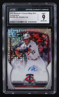 Brooks Lee 2023 Bowman Chrome Mega Box Autographs #BCMA-BL RC (CGC 9 | Autograph Graded CGC 10) at PristineAuction.com