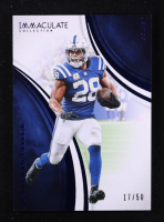 Jonathan Taylor 2025 Immaculate Collection Blue #42 #17/50 at PristineAuction.com