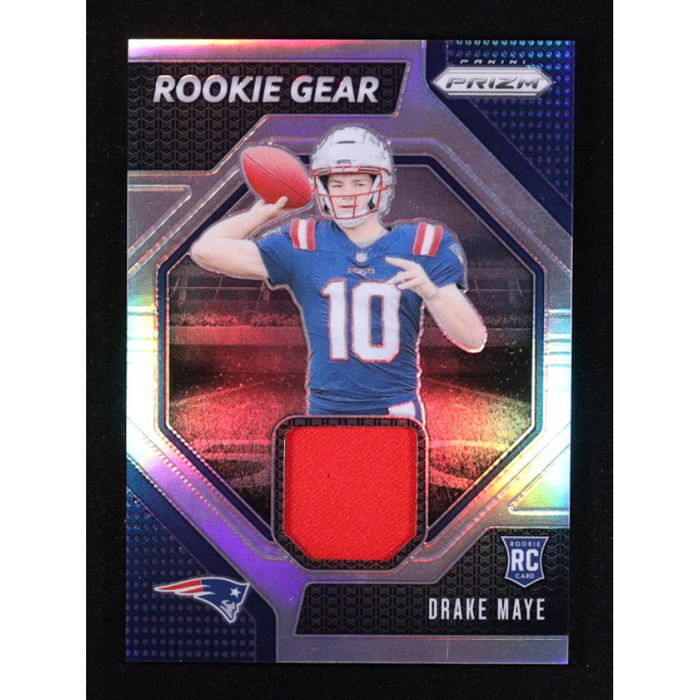 Drake Maye 2024 Panini Prizm Rookie Gear #6 RC at PristineAuction.com