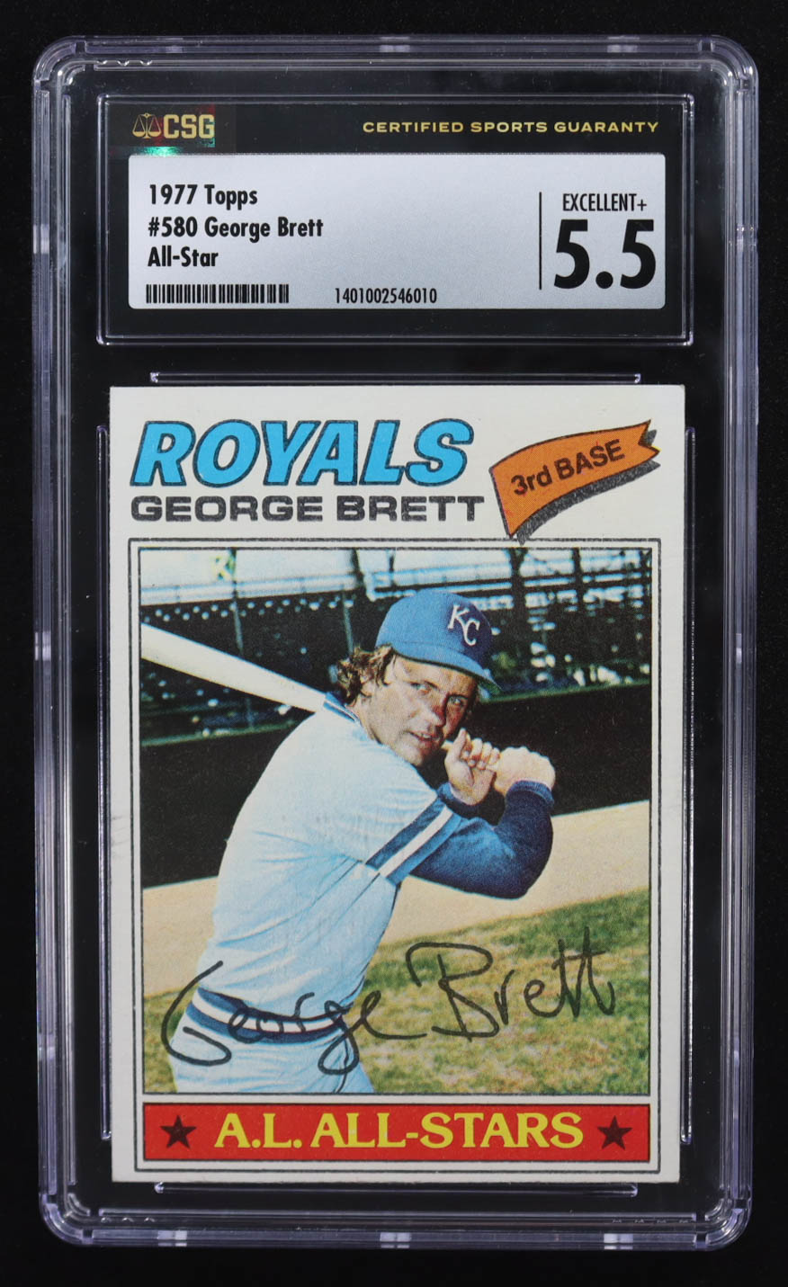 George Brett 1977 Topps All-Star #580 (CSG 5.5) at PristineAuction.com George Brett 1977 Topps All-Star #580 (CSG 5.5) at PristineAuction.com