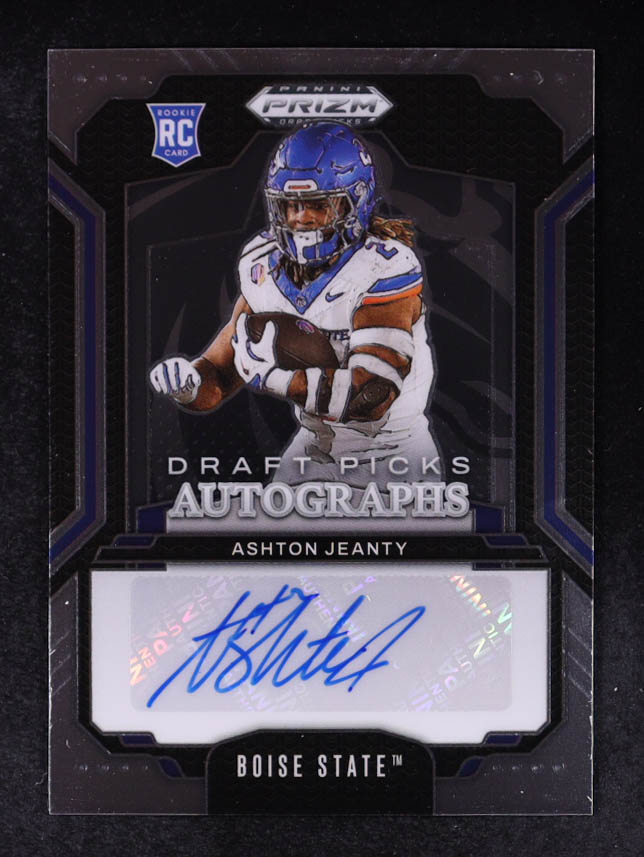 Ashton Jeanty 2025 Panini Prizm Draft Picks Draft Picks Autographs #83 RC at PristineAuction.com Ashton Jeanty 2025 Panini Prizm Draft Picks Draft Picks Autographs #83 RC at PristineAuction.com