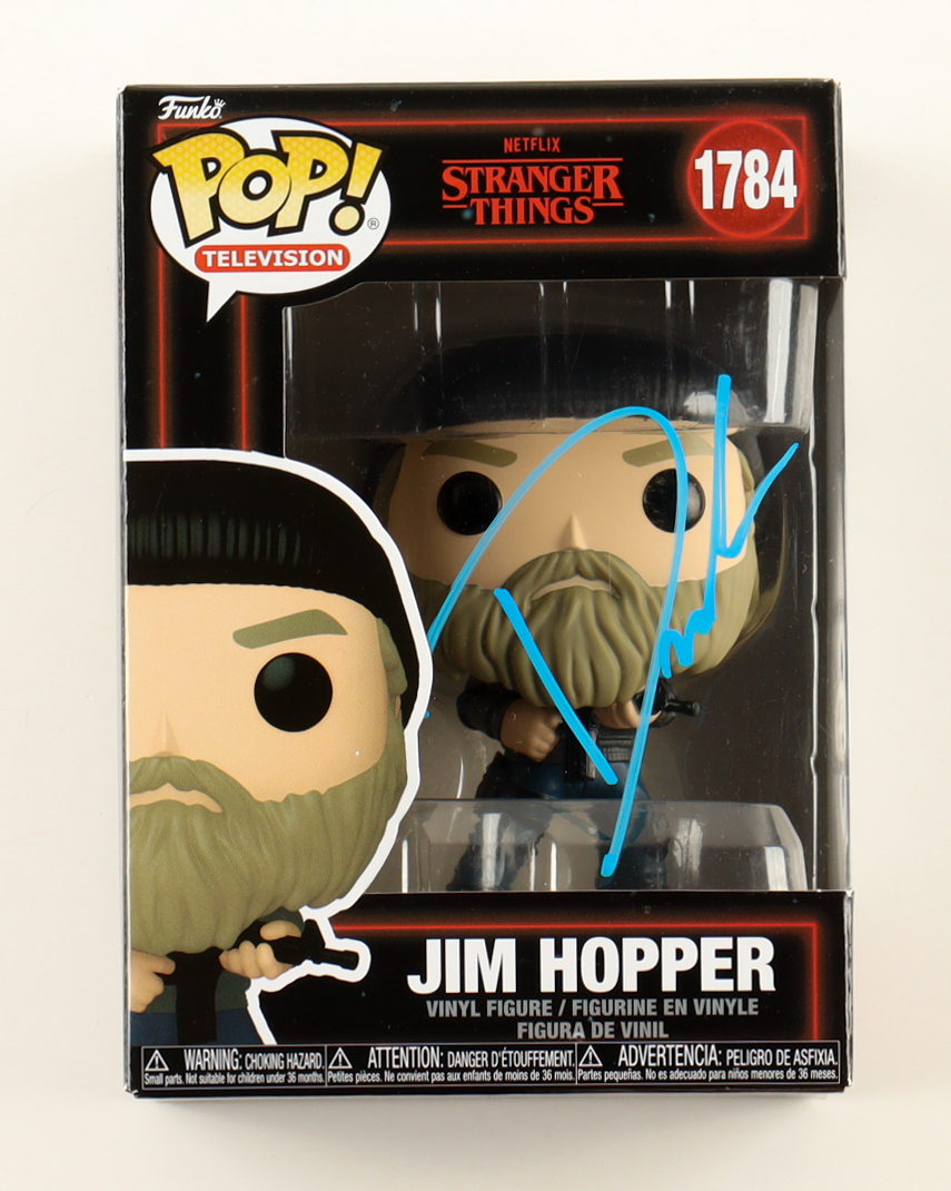 David Harbour Signed "Stranger Things" #1784 Jim Hopper Vinyl Funko Pop! Vinyl Figure (PSA) at PristineAuction.com David Harbour Signed "Stranger Things" #1784 Jim Hopper Vinyl Funko Pop! Vinyl Figure (PSA) at PristineAuction.com