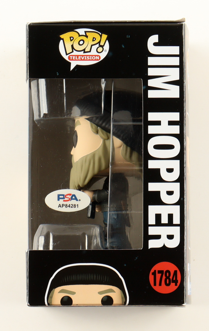 David Harbour Signed "Stranger Things" #1784 Jim Hopper Vinyl Funko Pop! Vinyl Figure (PSA) at PristineAuction.com David Harbour Signed "Stranger Things" #1784 Jim Hopper Vinyl Funko Pop! Vinyl Figure (PSA) at PristineAuction.com
