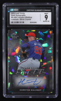 Hurston Waldrep 2023 Leaf Trinity Steel Autographs Lutetium Silver Crystal #S-HW1 RC #4/10 (CGC 9 | Autograph Graded CGC 10) at PristineAuction.com