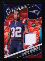 TreVeyon Henderson 2025 Panini Phoenix Franchise Future Material Red #22 #131/249 RC at PristineAuction.com