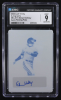Ethan Holiday 2023 Leaf Trinity Cyan Printing Plate Autographs #BA-EH1 RC #1/1 (CGC 9 | Autograph Graded CGC 10) at PristineAuction.com
