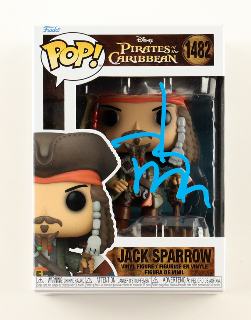 Johnny Depp Signed "Pirates of the Caribbean" #1482 Jack Sparrow Funko Pop! Vinyl Figure (Beckett) at PristineAuction.com Johnny Depp Signed "Pirates of the Caribbean" #1482 Jack Sparrow Funko Pop! Vinyl Figure (Beckett) at PristineAuction.com